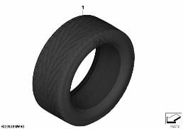 SUMMER TIRES diagram for BMW X1 E84 18i