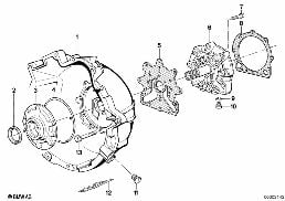 ZF 3HP22 HOUSING PARTS/LUBRICAT.SYSTEM diagram for BMW 6 Series E24 635CSi