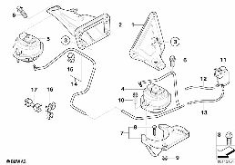 Apoio do motor diagram for BMW 7 Series E66 730Ld