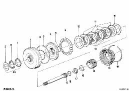 ZF 3HP22 DRIVE CLUTCH A diagram for BMW 6 Series E24 635CSi
