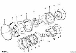 ZF 3HP22 BRAKE CLUTCH C/C' diagram for BMW 3 Series E21 323i