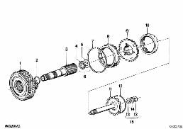 ZF 3HP22 PLANET WHEEL SET diagram for BMW 7 Series E23 733i