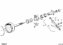 ZF 3HP22 OUTPUT diagram for BMW 7 Series E23 733i