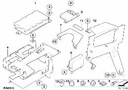 Pièces pour SA 644 - coffre à bagages diagram for BMW 5 Series E39 525td