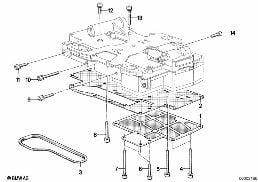ZF 3HP22 MOUNTING PARTS CONTROL UNIT diagram for BMW 6 Series E24 635CSi