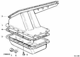 Carter de aceite diagram for BMW 3 Series E30 318i