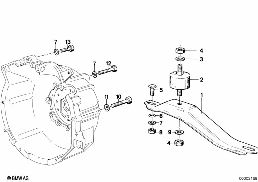 GEARBOX SUSPENSION/MOUNTING diagram for BMW 3 Series E21 323i