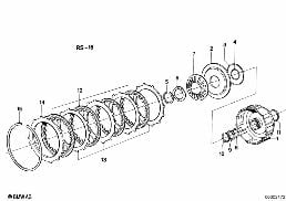 ZF 3HP22 DRIVE CLUTCH B diagram for BMW 7 Series E23 735i