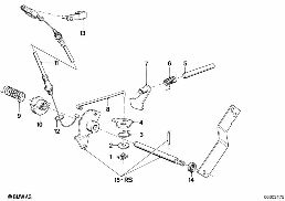 ZF 3HP22 GEAR SHIFT/PARKING LOCK diagram for BMW 3 Series E30 323i