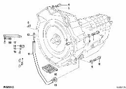 GEARBOX MOUNTING PARTS diagram for BMW 3 Series E30 325e