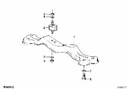GEARBOX SUSPENSION diagram for BMW 7 Series E23 733i