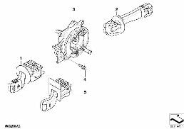 STEERING COLUMN/CRUISE CONTROL SWITCH diagram for BMW Z4 E85 3.0si
