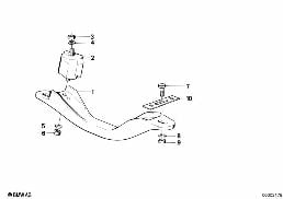 GEARBOX SUSPENSION diagram for BMW 6 Series E24 635CSi