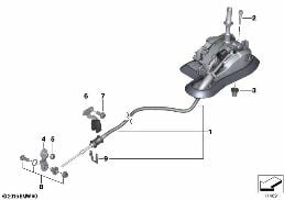 AUTOM.TRANSMISS.STEPTRONIC SHIFT PARTS diagram for BMW 1 Series E88 125i
