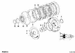 ZF 4HP22/24 DRIVE CLUTCH B diagram for BMW 6 Series E24 635CSi