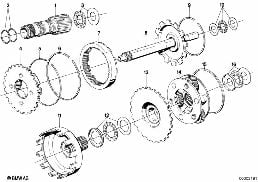 ZF 4HP22/24 PLANET WHEEL SETS diagram for BMW 6 Series E24 635CSi