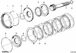ZF 4HP22/24 DRIVE CLUTCH E diagram for BMW 6 Series E24 635CSi