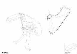Leva freno a mano individuale/copertura diagram for BMW X5 E53 4.8is