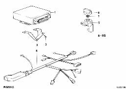 CONTROL UNIT EGS, PROGRAMMED diagram for BMW 6 Series E24 635CSi