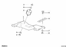 GEARBOX SUSPENSION diagram for BMW 5 Series E28 520i