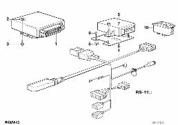 Steuergerät programmiert EGS diagram for BMW 7 Series E32 750iL