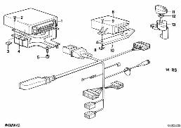 CONTROL UNIT EGS, PROGRAMMED diagram for BMW 6 Series E24 635CSi