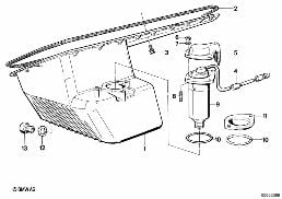 OIL PAN/OIL LEVEL INDICATOR diagram for BMW 3 Series E30 325e