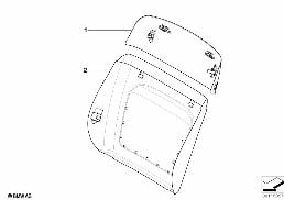 Parete post.Individ.sedile comf.pelle diagram for BMW X5 E53 4.8is