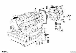 ZF 4HP22/24 Gehäuseteile/Ölwanne diagram for BMW 7 Series E32 750iL