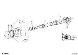 ZF 4HP22/24 Antriebswelle diagram for BMW 7 Series E32 750iL