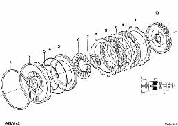 ZF 4HP22/24 Bremskupplung C' diagram for BMW 7 Series E32 750iL