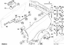 SIDE PANEL/TAIL TRIM diagram for BMW Z4 E85 2.5si