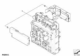 SINGLE COMPONENTS, FUSE BOX, INTERIORS diagram for BMW Z4 E85 3.0si