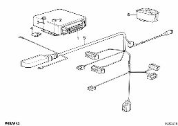 CONTROL UNIT EGS, PROGRAMMED diagram for BMW 8 Series E31 850Ci