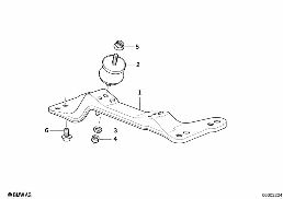 GEARBOX SUSPENSION diagram for BMW 3 Series E36 325td