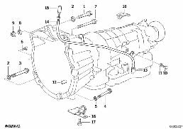 GEARBOX MOUNTING PARTS diagram for BMW 3 Series E36 318i