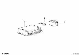 CONTROL UNIT EGS, PROGRAMMED diagram for BMW 5 Series E34 530i