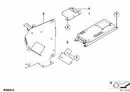 SINGLE PARTS, SA 638, TRUNK diagram for BMW X5 E53 3.0i