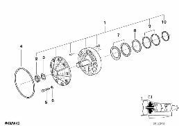 A5S310Z LUBRIC.SYSTEM/BRAKE CLUTCH C1 diagram for BMW 7 Series E38 725tds