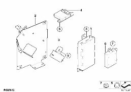 SINGLE PARTS, SA 644, TRUNK diagram for BMW X5 E53 3.0i