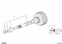 A5S310Z DRIVE CLUTCH E diagram for BMW 5 Series E34 525tds