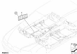 Ind. siatka na przedm. przy podł. diagram for BMW 7 Series E65 745i