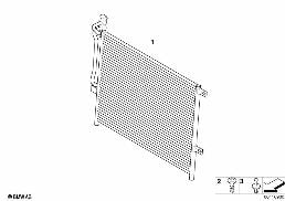 CONDENSER AIR CONDITIONING diagram for BMW Z4 E85 2.5si