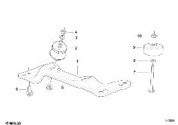 GEARBOX SUSPENSION diagram for BMW 3 Series E36 318i