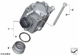 Impianto iniezione - pompa alta pres. diagram for BMW Rolls-Royce Phantom RR1 Phantom