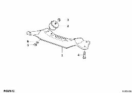 GEARBOX SUSPENSION diagram for BMW 5 Series E34 530i