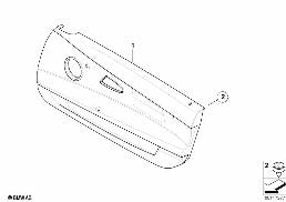 Revêtements de porte diagram for BMW Z4 E85 2.5i