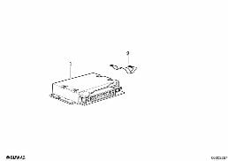 CONTROL UNIT EGS, PROGRAMMED diagram for BMW 7 Series E38 725tds