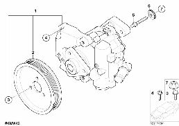 POWER STEERING PUMP diagram for BMW X5 E53 4.6is