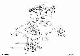 A5S310Z MOUNTING PARTS CONTROL UNIT diagram for BMW 5 Series E34 525tds